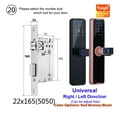 thumbnail image 2 of Fingerprint Door Lock K7 Pro+ Black Smart Lock Tuya App Remote Unlocking Keyless Lock Electronic Door Lock ,Easy to Use, 2 of 6