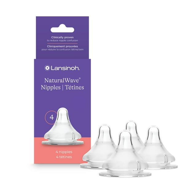 Botellas para biberones Lansinoh NaturalWave Medium Flow 3m+