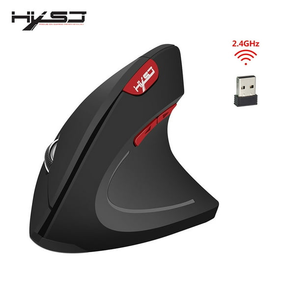 Ergonomic Mouse Wireless Bluetooth Vertical Mouse 2.4GHz Wireless Mouse 2400DPI USB Mice for Laptop, Desktop, PC