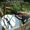 thumbnail image 4 of Trendix 21V 6-Inch Brushless Motor Chainsaw with 4.9-7.5FT Retractable Extension Pole, Cordless Pole Saw with 2 Batteries,120 Min Runtime for Tree Trimming and Branch Cutting, 4 of 8