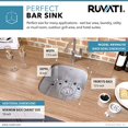 thumbnail image 3 of Ruvati RVM4110 Undermount 16 Gauge 15 in. Bar Sink Single Bowl, 3 of 6