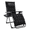 Black, variant on Zero Gravity Chair, Reclining Camping Lounge Chair for Indoor, Reclining Patio Chairs with Cup Holder Trays and Removable Cushion