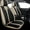 #031 Black+Beige, variant on LAONNVIR Car Seat Covers Fit for AUDI Q3 2015-2024 - Leather Seat Protector - 5 Seats Full Set Black