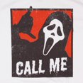 thumbnail image 2 of Scream Mens' Ghost Face Call Me Distressed Image Graphic Print T-Shirt, 2 of 5