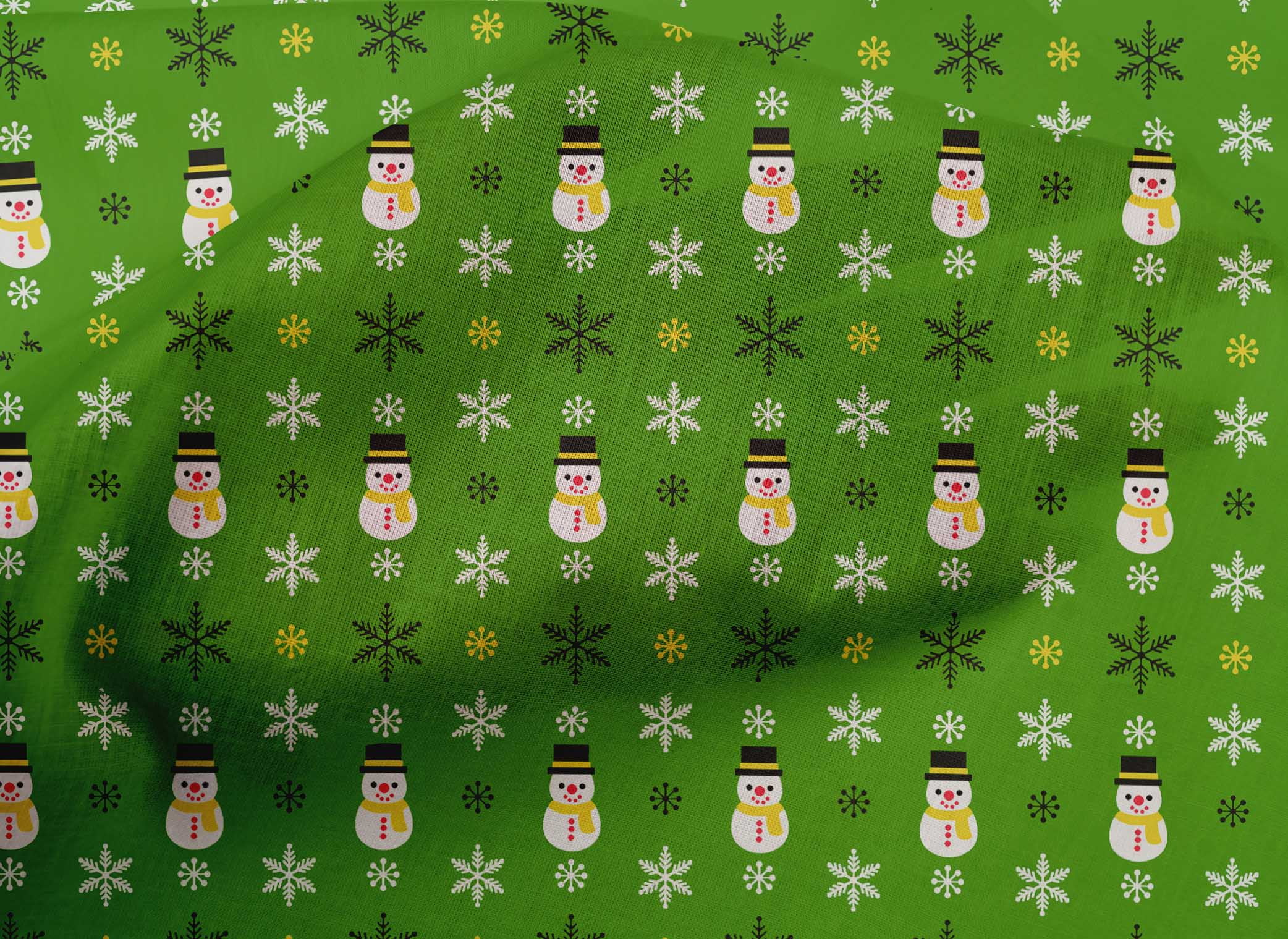 oneOone Cotton Poplin Green Fabric Merry Christmas Craft Projects Decor Fabric Printed By The Yard 56 Inch Wide-J3F