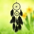 thumbnail image 4 of Home Decor Black Handmade Feather Dream Catcher Traditional Craft Decoration Birthday Gifts, 4 of 10