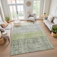 thumbnail image 7 of Addison Rugs Mayfield Premium Machine Washable Transitional Geometric Aloe Rectangle Rug, 3' x 5', 7 of 7