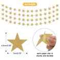 thumbnail image 2 of Gold Glitter Star Garland,Bexikou 52 Feet Hanging Decorations Garands,Star Hanging Decoration for Birthday Baby Shower Wedding Kids Room Ramadan EID Graduation Decor, 2 of 7