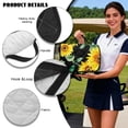 thumbnail image 6 of Psesaysky Golf Cart Seat Covers, Golf Cart Seat Towel Blanket with Handle, Foldable, Soft and Comfortable, Suits EZGO, Yamaha, Club Car and Other 2-Seat Carts, 51"x 30.3", Yellow Sunflower, 6 of 8
