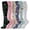 New Flowers-Set 1, variant on Compression Sock Combo Set: Sports Thigh-Highs, Yoga Socks, Compression Socks, and Calf Sleeves