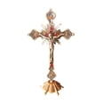 thumbnail image 2 of 2x Cristianismo Iglesia de piezaza crucifijo pequeña sala reliquias religiosas estatuilla Acción de Gracias hogar dormitorio Iglesia Pascua Navidad Cruz Soledad Crucifijo de pie, 2 of 10
