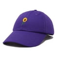 thumbnail image 4 of DALIX Sunflower Hat Womens Floral Baseball Cap in Purple, 4 of 6