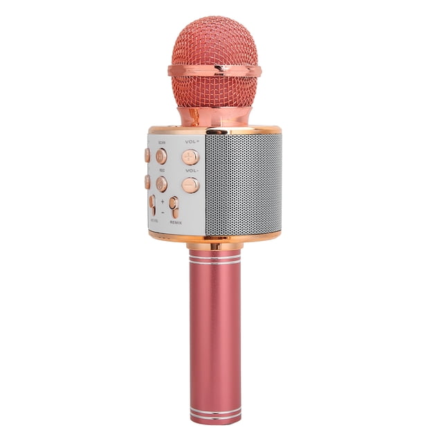 Altavoz con micrófono de Karaoke, micrófono de mano, inalámbrico, Bluetooth, micrófono de mano, micrófono Bluetooth, diseño de próxima generación