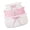 Pink, variant on AOOOWER Set Of 3 Hand Handwoven Cotton Bowknot Decorated Storage Baskets Nesting Organizers For Home Bedroom Kids Room