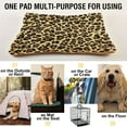 thumbnail image 6 of Qxltty Brown Leopard Ped Pad Wear-resistant and Hard to Bite Through Sleeping Pad for Small Medium Large Dogs Winter Pet Bed 36×24in, 6 of 6