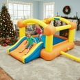 thumbnail image 2 of Entil Inflatable Bounce House with Blower, Big Slide, Basketball Hoop & Inflatable Basketball, Bouncy Castles for Kids, 12x9FT, 2 of 11