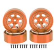 thumbnail image 1 of 4 Uds. Llantas de ruedas de 1,3 pulgadas aleación de aluminio 6 agujeros cubos de llanta para Traxxas TRX4M 1/18 RC Crawler, 1 of 8