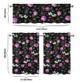 thumbnail image 6 of Kitchen Curtains and Valance Set 36 Inch Tier Pioneer Colorful Floral 3 Pieces Set Dining Room Small Curtain Drapes Cafe Curtains Valance for Home Decor Rod Pocket, 6 of 6