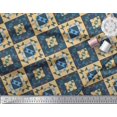 thumbnail image 2 of Soimoi Orange Georgette Viscose Fabric Check & Geometric Print Sewing Fabric Yard 42 Inch Wide, 2 of 5