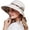 Beige, variant on Womens Garden Hat, Both Sides wear, Foldable Wide Brim UPF 50+, pefect for Women Fishing Hiking