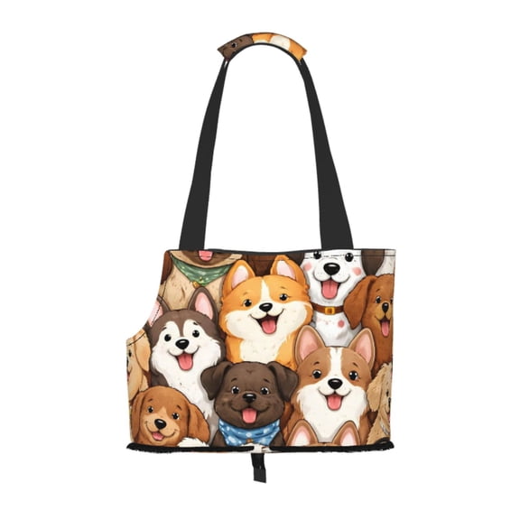 Dogs Pet Tote Bag Lightweight Shoulder Bag for Shopping and Travel