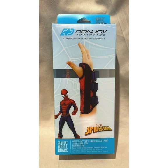 DonJoy Advantage Comfort Wrist Brace for Youth/Kids Featuring Marvels Captain America, Spider-Man - R