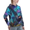 thumbnail image 6 of Uemuo Cute Fuzzy Fantasy Creatures Pattern Women's Hoodie with Eye-catching Drawstrings- Casual Pullover Hoodie with Kangaroo Pocket, Stylish Hooded Sweatshirt-X-Large, 6 of 7