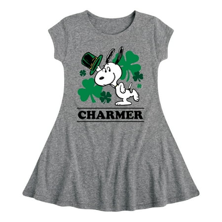

Peanuts - Snoopy Charmer - Toddler And Youth Girls Fit And Flare Dress