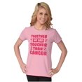 thumbnail image 3 of Together Tougher Than Breast Cancer Womens Fitted Plus Size Graphic Tee Brisco Brands 3X, 3 of 5