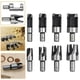thumbnail image 3 of 8Pcs Wood Plug Cutter Drill Bit Set Carbon Steel Titanium Coated Woodworking Chamfer Drill Bits Straight and Tapered Taper 5/8" 1/2" 3/8" 1/4" Cutting, 3 of 5