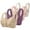 Khaki+Purple+Pink+Beige, variant on Pitauce 4 Pack Daisy Bras for Old Women Comfortable Convenient Front Closure No Underwire Support Bras Full Coverage Everyday Sleep Bras (Available in Plus Size)