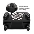 thumbnail image 6 of Uemuo Black White Stripes Printed Washable Luggage Cover - Fashion Suitcase Protector Fits 18-32 Inch Luggage -Small, 6 of 9