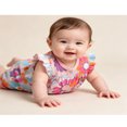 thumbnail image 3 of Beilxfa 100% Cotton Baby Girls' Summer Rompers 0-24M Newborn Infant Snap-Up Jumpsuit Flutter Sleeve Graphic Bodysuit-1PCS, 3 of 7