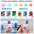 thumbnail image 4 of Funda y accesorios para cámara HIYQIN compatibles con Fujifilm Instax Mini 12, color rosa, 4 of 7