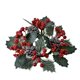 thumbnail image 1 of Nueva vela de aromaterapia con forma de fruta roja con simulación navideña, suministros de decoración, adorno de anillo con flores pequeñas, 1 of 8
