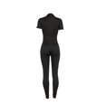 thumbnail image 6 of Liacowi Women Stretchy Bocyon Jumpsuit Solid Color Short Sleeve Zip Sportwear One Piece Bodysuit, 6 of 7