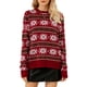 thumbnail image 1 of Suéter de Navidad para mujer, suéteres casuales de manga larga con cuello redondo de Navidad CACAGOO  Camiseta de manga corta, 1 of 7