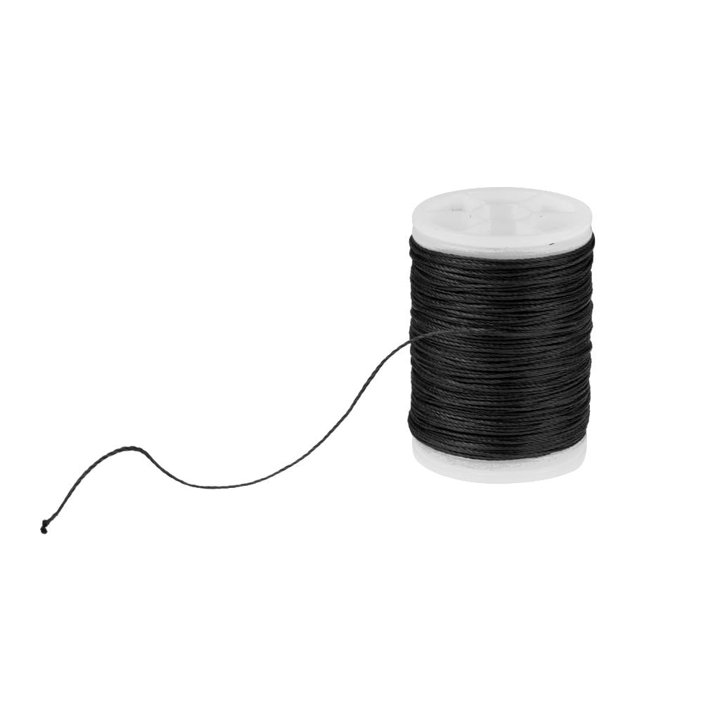 2 Stück 110 m Fiber Serving Thread für Peep Nock Bowstring Black & White 