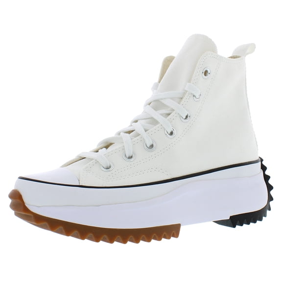 Converse Men's Run Star Hike Platform Hi Top Sneakers, Run Hike White/Black/Gum, Size 7.5