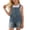P256 Blue, variant on Tfken Girls Denim Overall Sleeveless Summer Comfy Casual Romper With Pockets Daily Wear Soft Toddler Comfortable Clothes Size 3-5 Years Blue