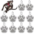 thumbnail image 2 of 10PCS 1.38in Pet Name Tag Dog Paw Design Kitten ID Tag Dog Name Tag with Ring, 2 of 10