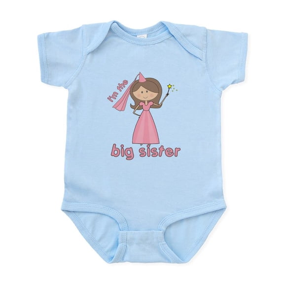 CafePress - I'm The Big Sister Princess Infant Bodysuit - Baby Light Bodysuit, Size Newborn - 24 Months