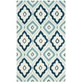 thumbnail image 2 of SAFAVIEH Four Seasons Kenesa Geometric Area Rug, Ivory/Navy, 5' x 8', 2 of 6