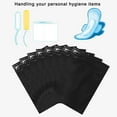 thumbnail image 4 of Tuciyke Heavy-Duty Sanitary Disposal Receptacle, 8 in x 6 in x 7.9 in, Black Opaque (100 Pack), 4 of 7