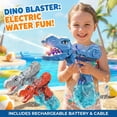 thumbnail image 2 of Electric Dinosaur Water Blaster Toy Automatic Water Soaker for Summer Pool Beach Party Outdoor Water Play High Capacity Sprayer Gray, 2 of 6