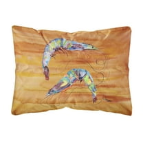 Carolines Treasures 8145PW1216 Shrimp Canvas Fabric Decorative Pillow, 12H x16W, multicolor