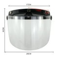 thumbnail image 4 of PHONIUSER 3-Snap Flip Up Down Motorcycle Visor Shield Lens for Open Face Motorcross Helmet, 4 of 13