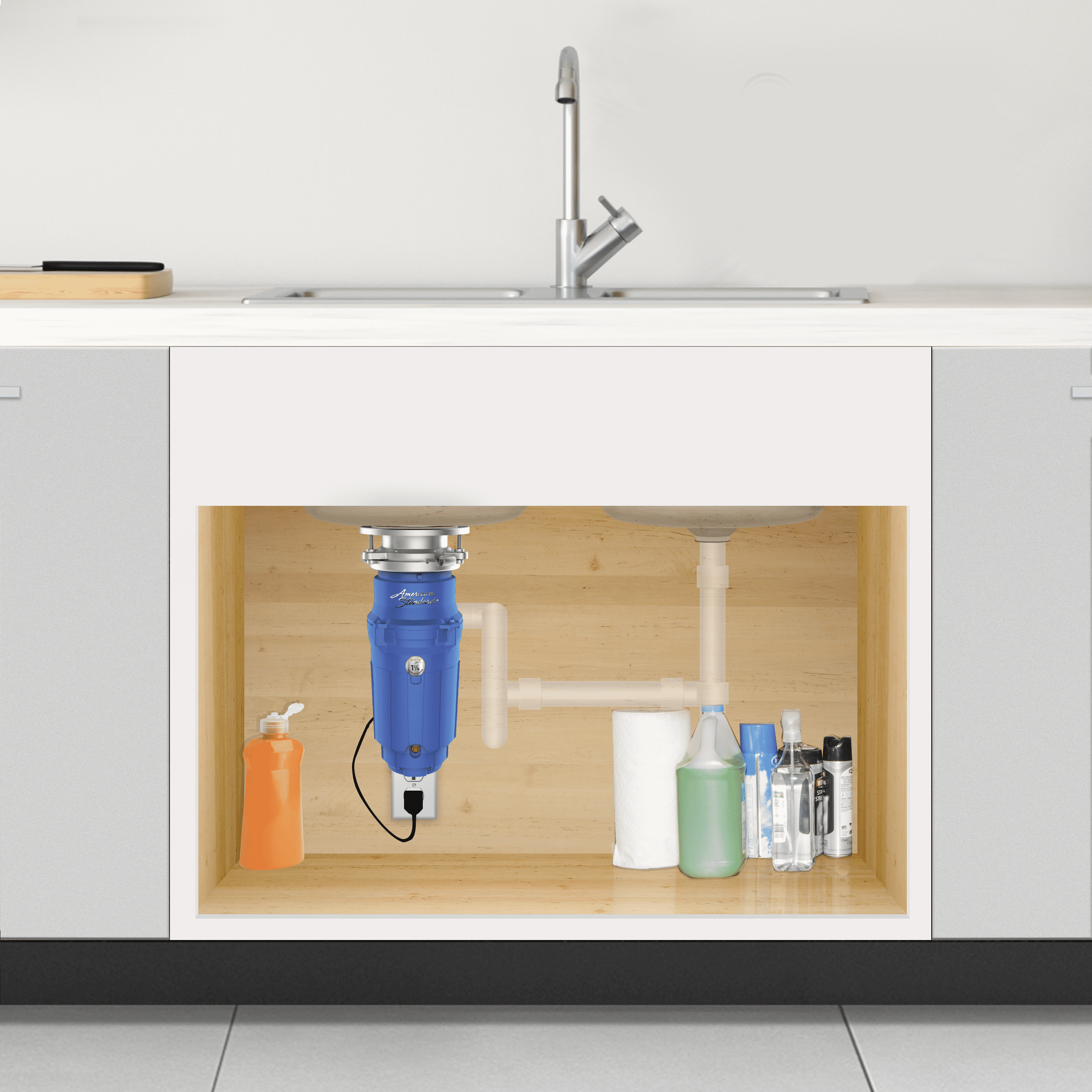 American Standard Elite ASE-125-SL Slim Line Garbage Disposal 1-1/4 HP