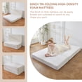 thumbnail image 7 of GOODONE 6'' Tri-Fold Mattress,Corduroy Fold Sofa Bed Memory Foam with Washable Cover,Floor Mattress for Travel,Camping,Guest,Twin,Beige,36''×75''×6'', 7 of 7