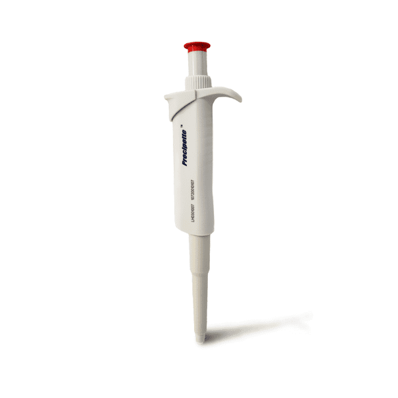 Scientific laboratory single channel pipettor adjustable micro pipette 0.1 ul - 10 ml. New improved ergonomic design. Perfect for precise transport of measured volume liquid chem bio med by four e’s